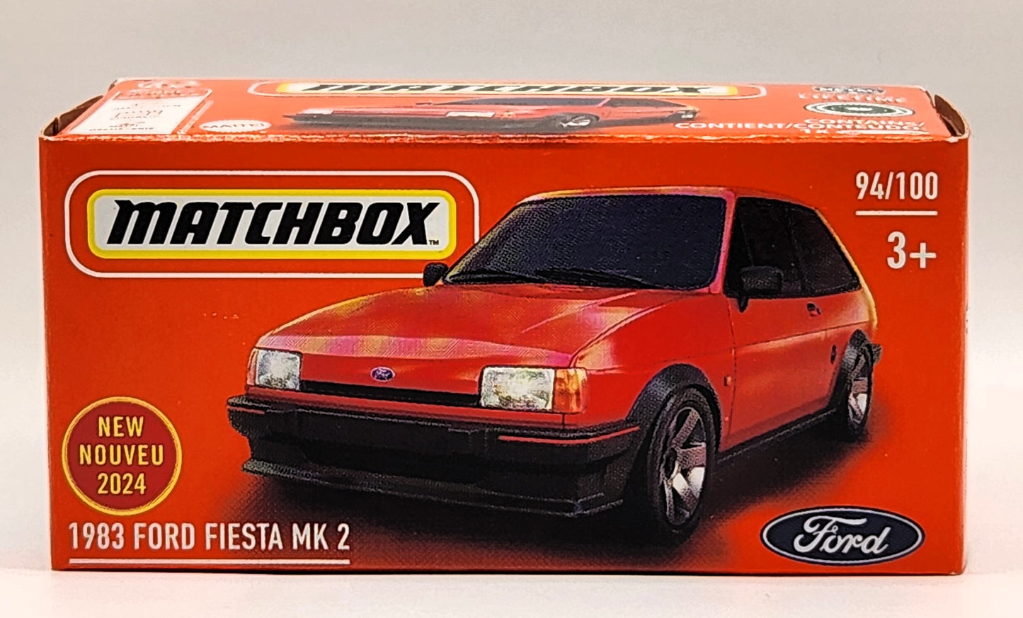 1983 Ford Fiesta MK 2 Matchbox Power Grabs - Red
