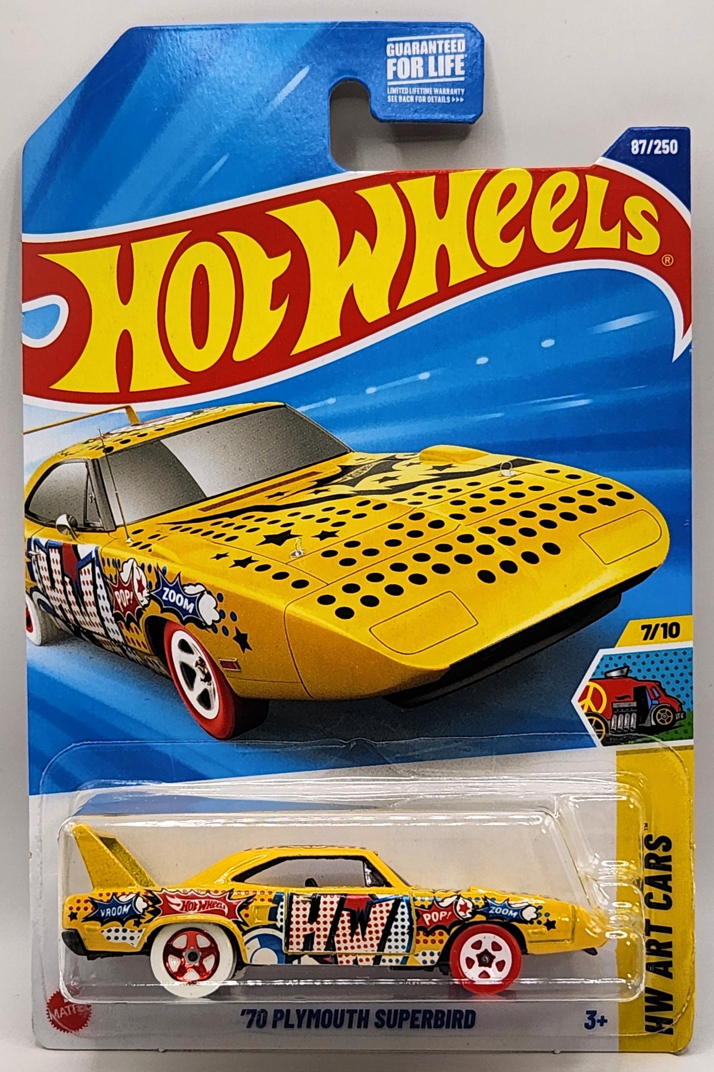 '70 Plymouth Superbird Hot Wheels HW Art Cars 7/10 87/250 1:64