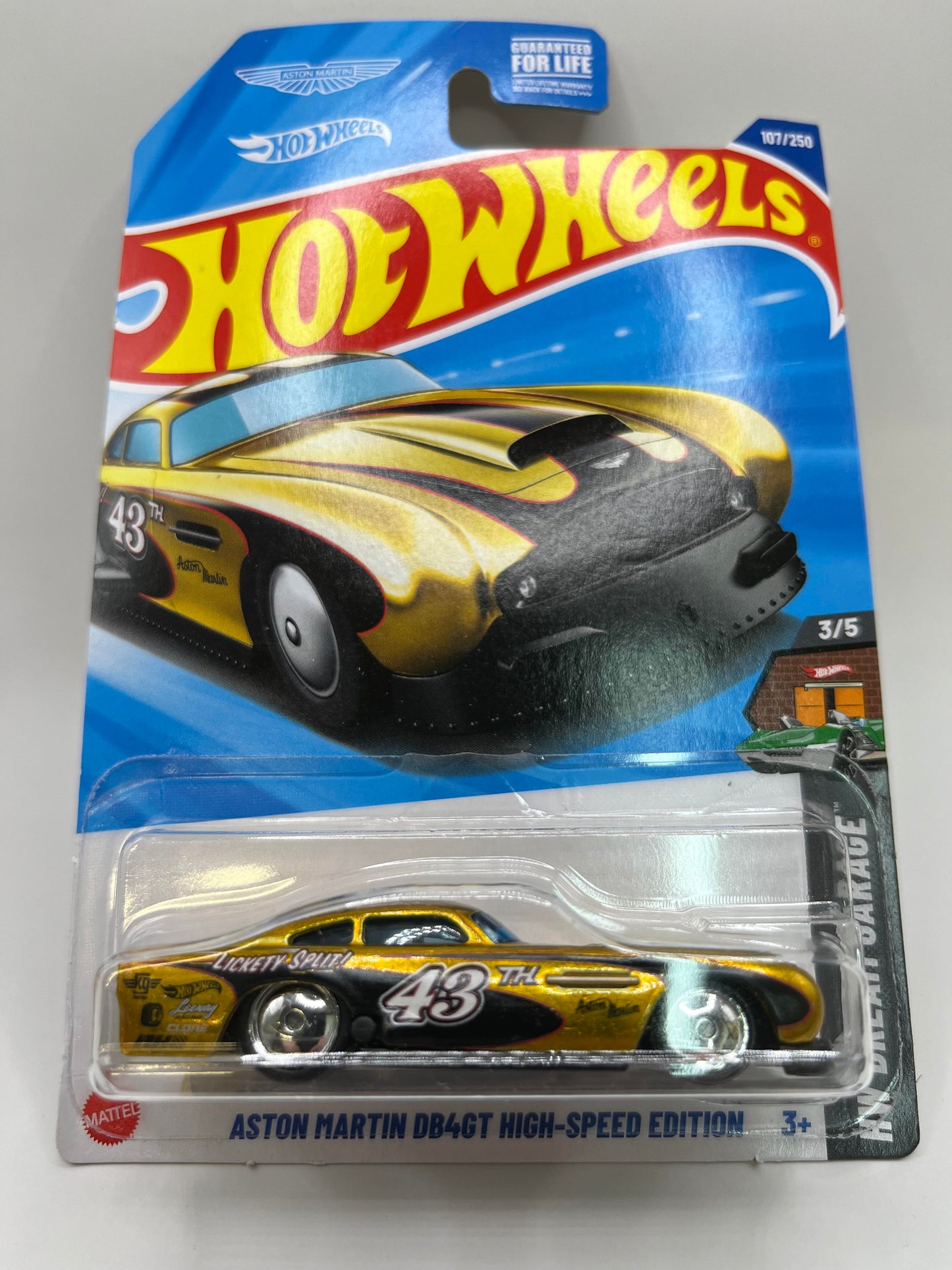 Aston Martin DB4GT High-Speed Edition Hot Wheels Super Treasure Hunt Long Card