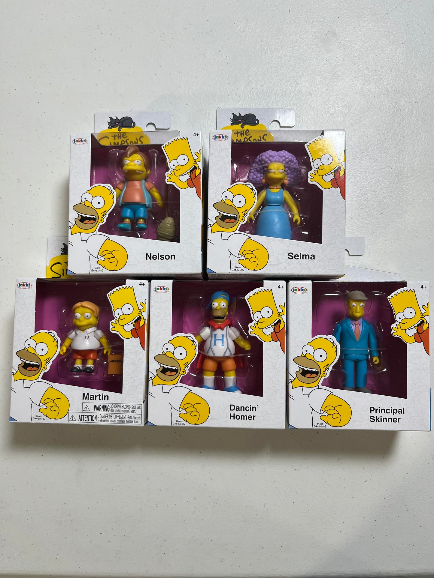 The Simpsons 2.5 Inch Action Figure 5 Pack