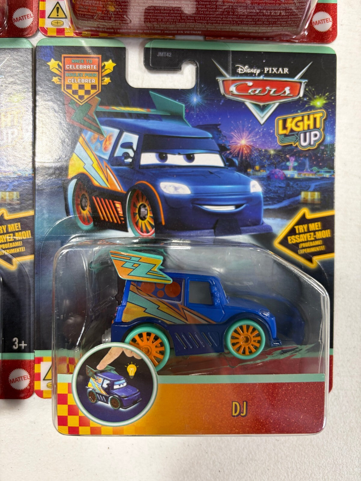 Disney Pixar Cars Light Up Cars Set - McQueen, Sally, Wingo, Snot Rod, DJ