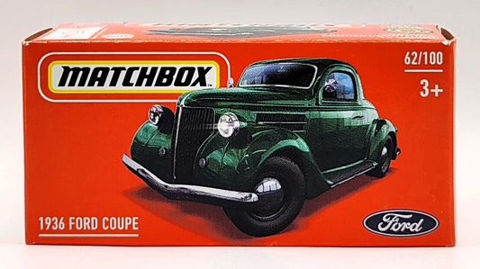 1936 Ford Coup Matchbox Power Grab - Dark Green