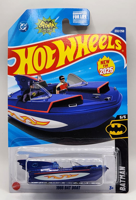 1966 Bat Boat Hot Wheels Batman Classic TV Series #5/5 232/250 1:64
