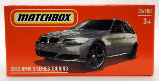 2012 BMW 3 SERIES TOURING MATCHBOX POWER GRAB - #34/100 - GUNMETAL 1:64