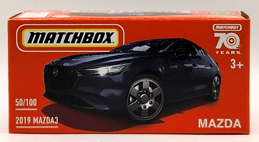 Mazda3 2019 Dark Blue Matchbox Power Grabs