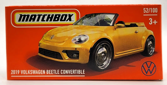 2024 Matchbox Power Grabs #52 2019 Volkswagen Beetle Convertible YELLOW