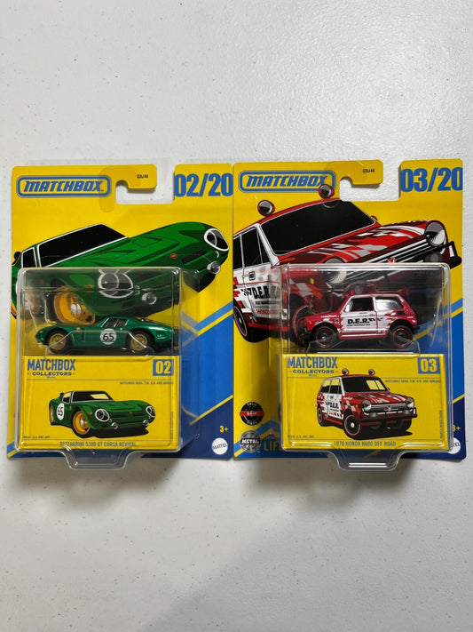 Bizzarrini 5300 GT Corsa Revival + 1970 Honda N600 Off Road Matchbox Collectors
