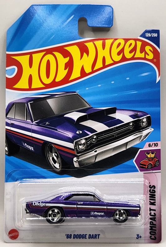 2025 Hot Wheels '68 Dodge Dart Purple #129 Mainline Case F/G