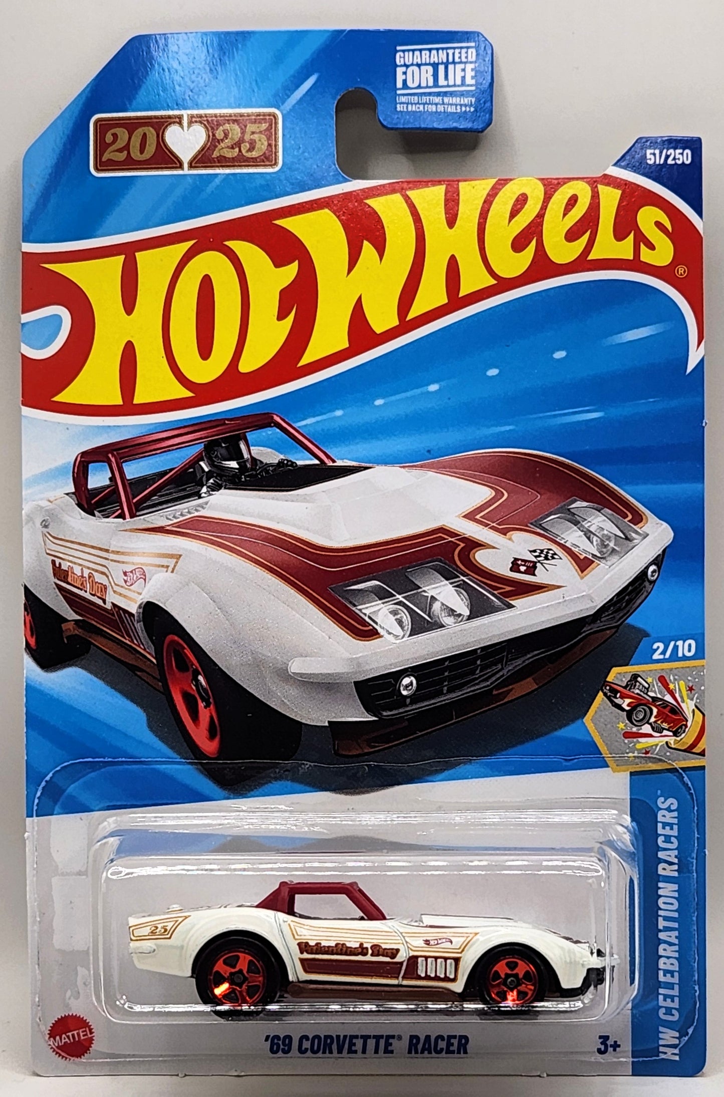 2025 Hot Wheels '69 Corvette Racer 1:64 Diecast Car HW Celebration Racers