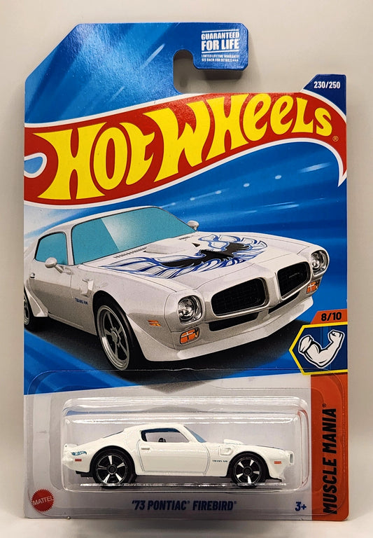 '73 Pontiac Firebird White Hot Wheels Muscle Mania 8/10 230/250 1:64