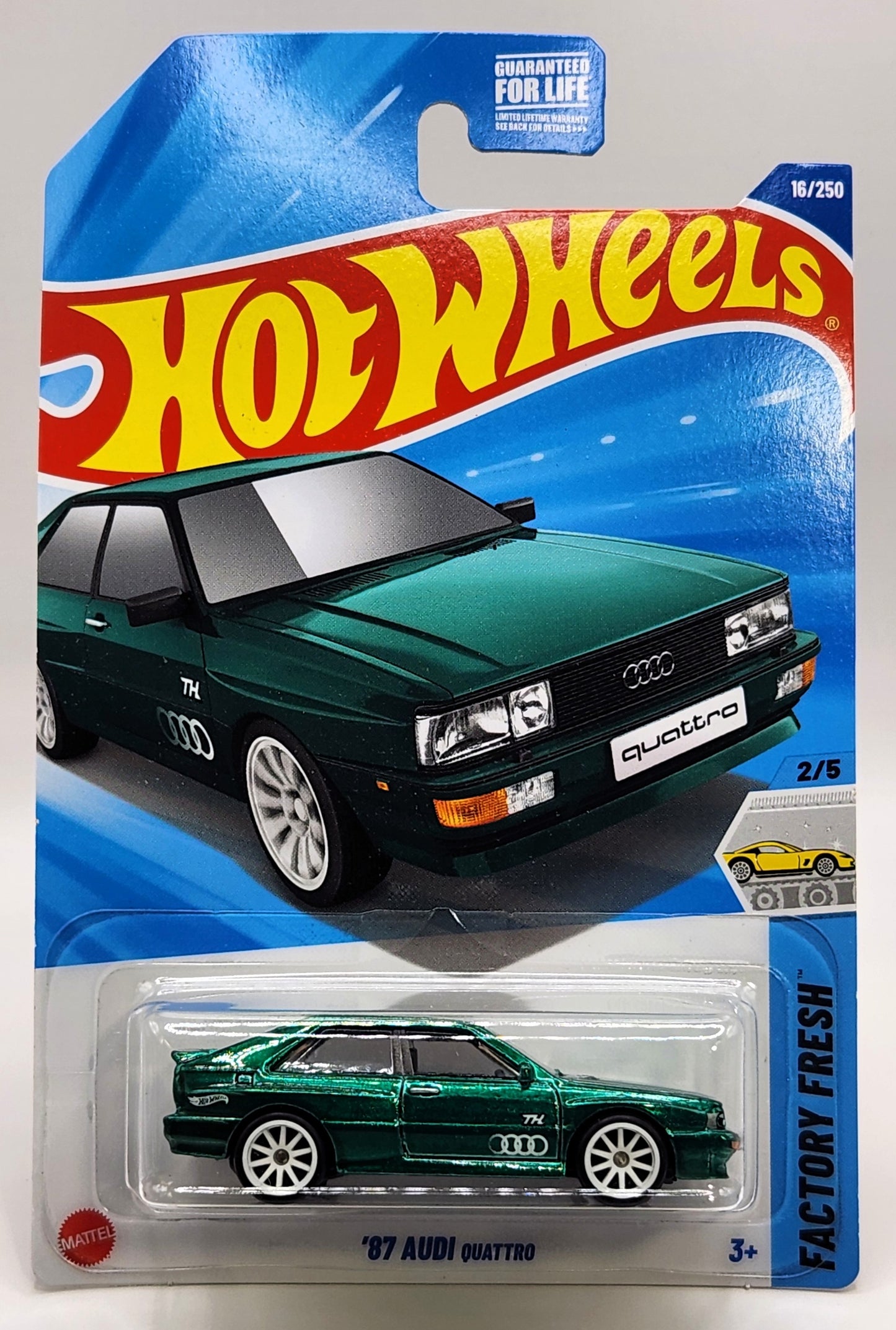Hot Wheels 87' 87 Audi Quattro Factory Fresh Super Treasure Hunt