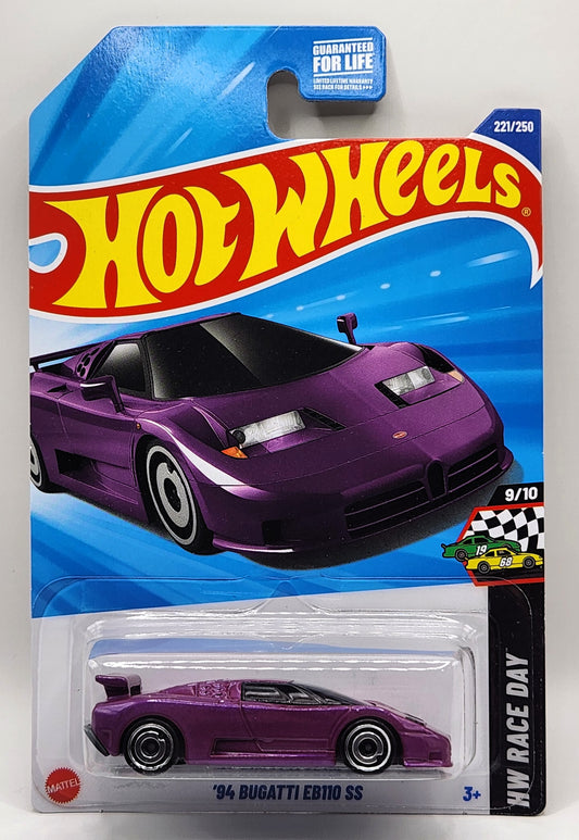 '94 Bugatti EB110 SS Hot Wheels HW RACE DAY 9/10 221/250 (Purple) 1:64