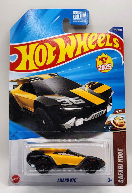 Amaru GTC Yellow Hot Wheels 171/250 Safari Mode 4/5 1:64