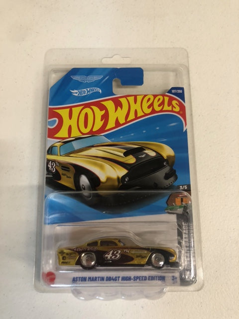 Hot Wheels Aston Martin DB4GT High-Speed Edition Super Treasure Hunt Long Card