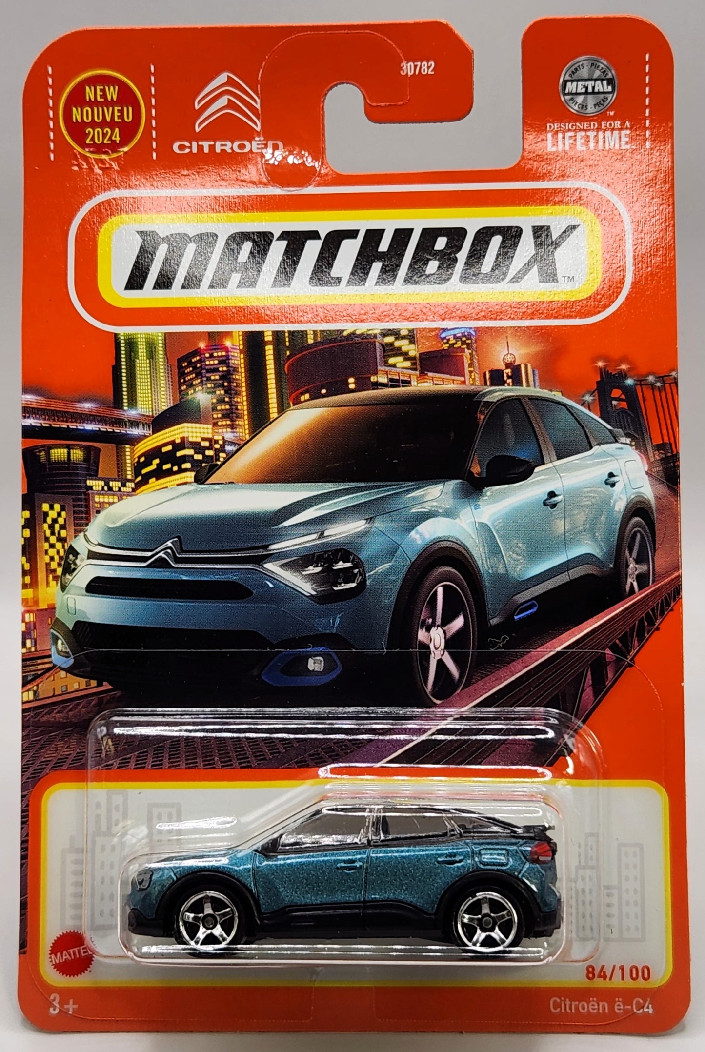 Citroën ë-C4 Matchbox #84/100 ICELAND BLUE 1:64