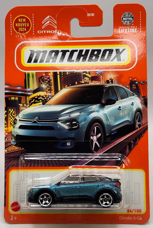 Citroën ë-C4 Matchbox #84/100 ICELAND BLUE 1:64