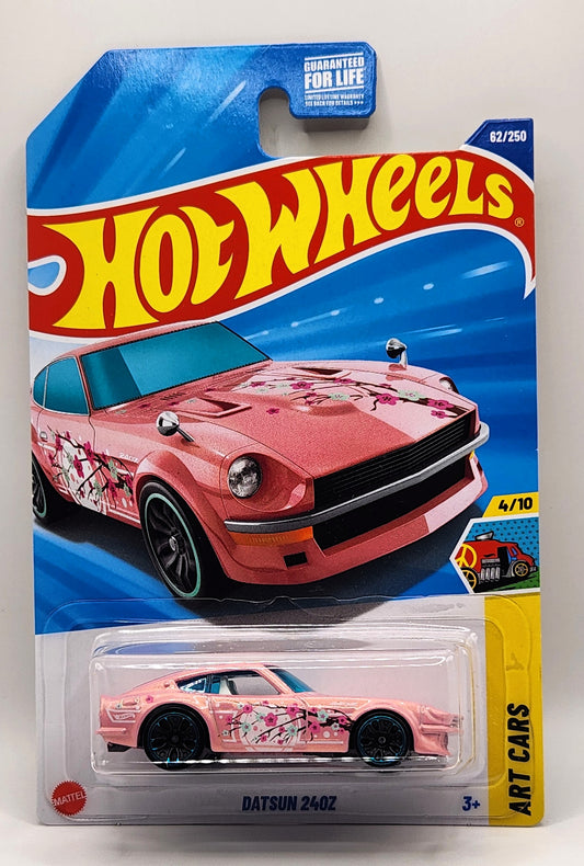 DATSUN 24OZ Pearl Pink HOT WHEELS  62/250 HW ART CARS 4/10 (Pink) 1:64