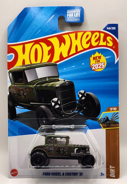 Ford Model A Custom '31 Hot Wheels HW DIRT 7/10 140/250 (Dark Green) 1:64