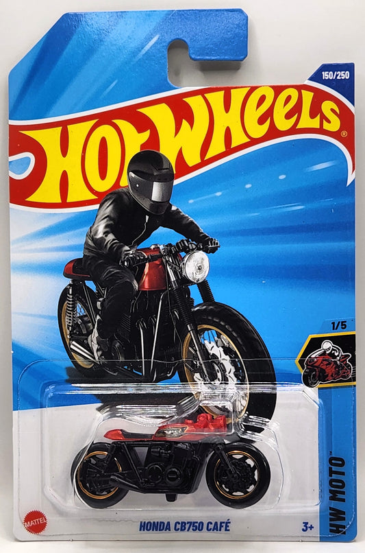Hot Wheels Honda CB750 Cafe Red #150 Mainline 2025 Case G