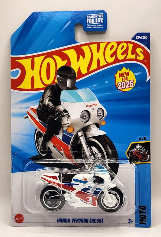 Honda VFR750R (RC30) Hot Wheels White 224/250 Moto 4/5