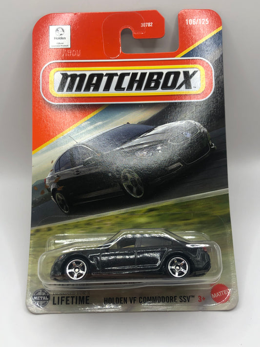 Holden VF Commodore SSV Matchbox 1:64 Die Cast Car Black 106/125