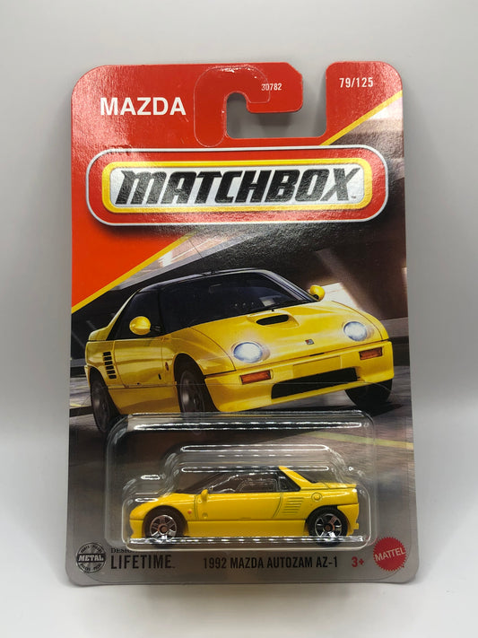 1992 Mazda Autozam AZ-1 Matchbox 1:64 Yellow 79/125