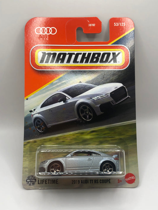 2019 Audi TT RS Coupe Matchbox 1:64 Die Cast Silver 53/125