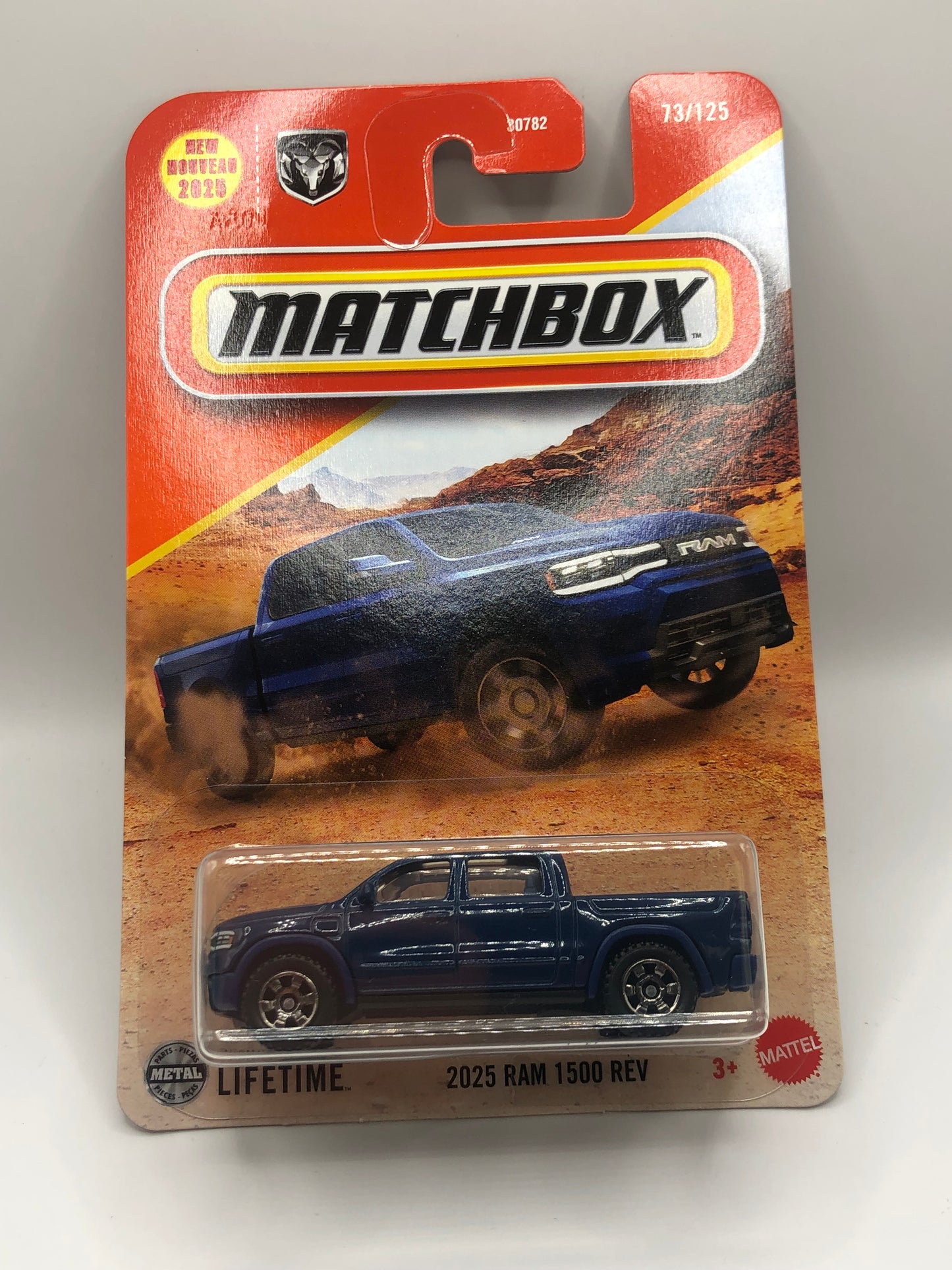 2025 Ram 1500 REV Matchbox 1:64 Dark Blue 73/125