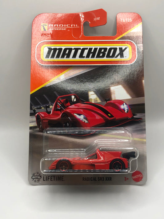 Radical SR3 XXR Matchbox 1:64 Die Cast Red 71/125