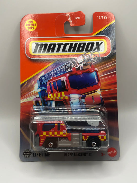 Blaze Blaster Matchbox 1:64 Die Cast Red 13/125