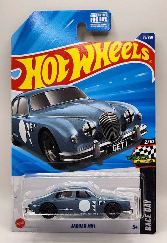 Jaguar MK1 Hot Wheels HW RACE DAY 2/10 75/250 (Gray) 1:64