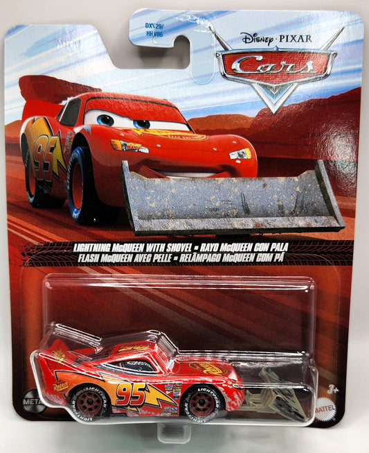 Lightning Mcqueen With Shovel Disney Pixar Cars Die Cast 1:55
