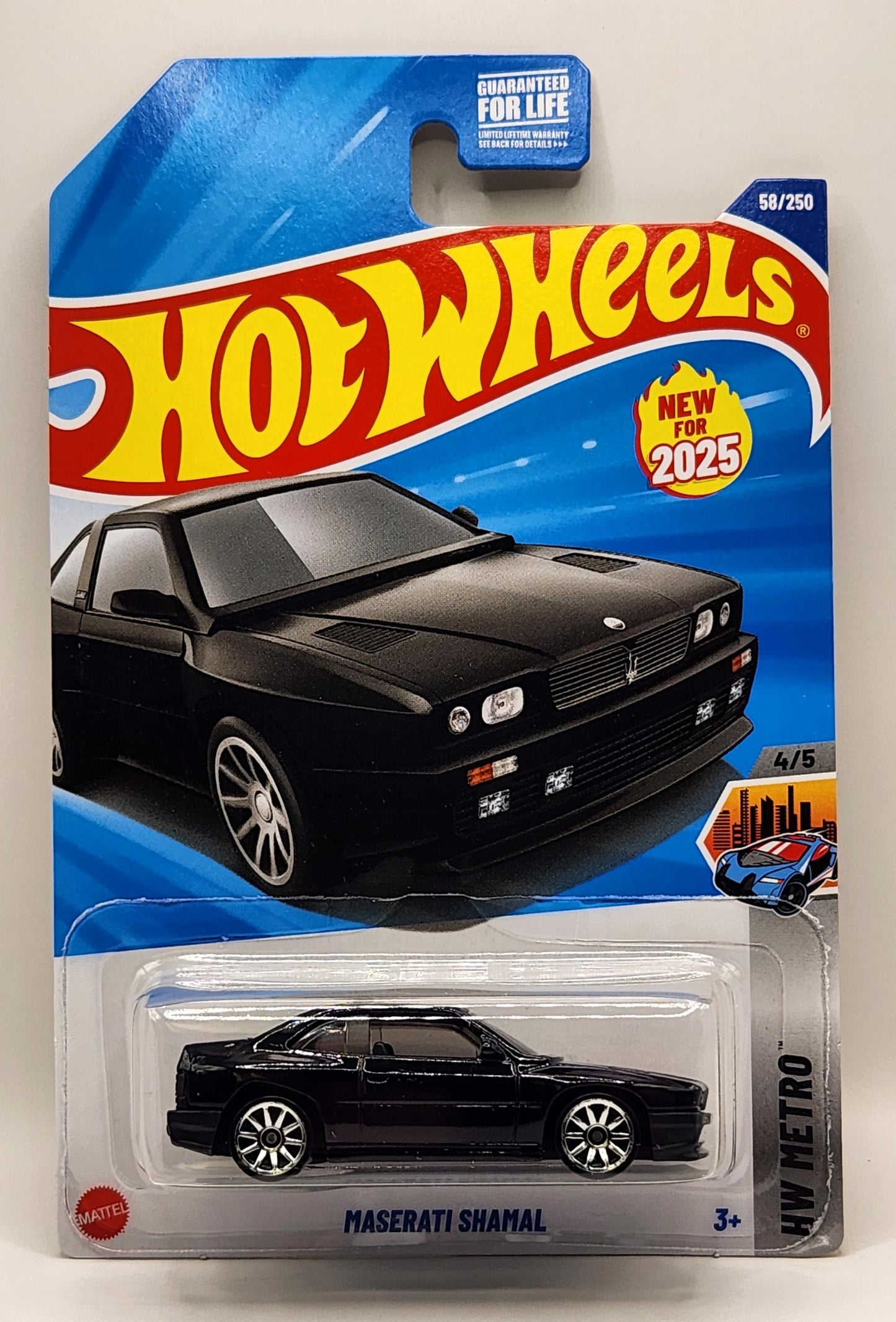 Maserati Shamal Hot Wheels Black HW Metro 4/5 58/250 1:64