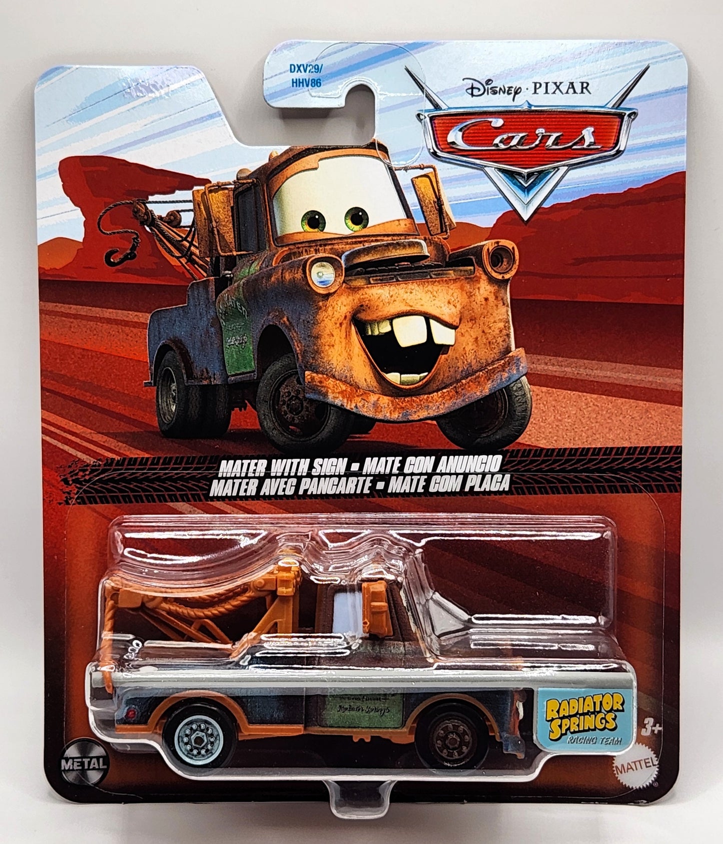 Mater With Sign 2025 Radiator Springs Disney Pixar Cars 1:55