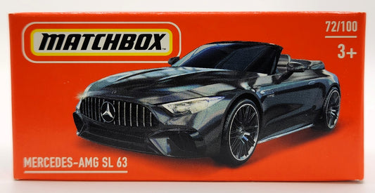 2024 Matchbox Power Grabs 72/100 Mercedes-AMG SL63 OBSIDIAN BLACK METALLIC