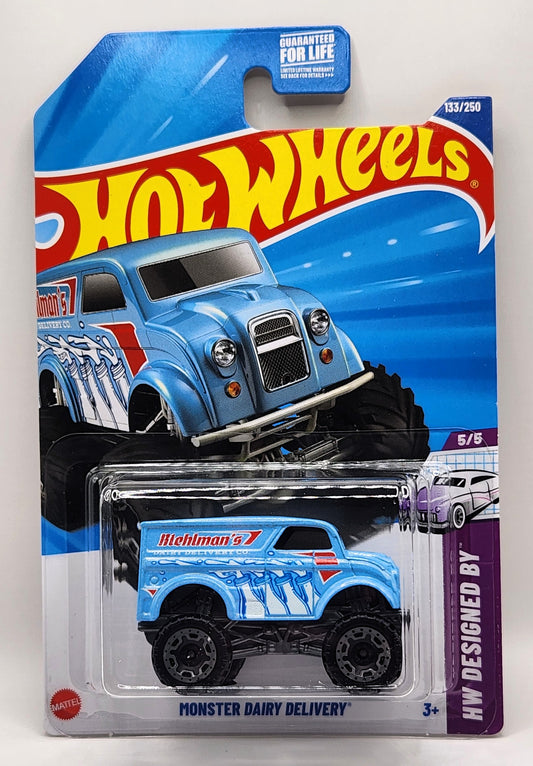 Monster Dairy Delivery Hot Wheels HW Designed By 5/5 133/250 (Blue) 1:64