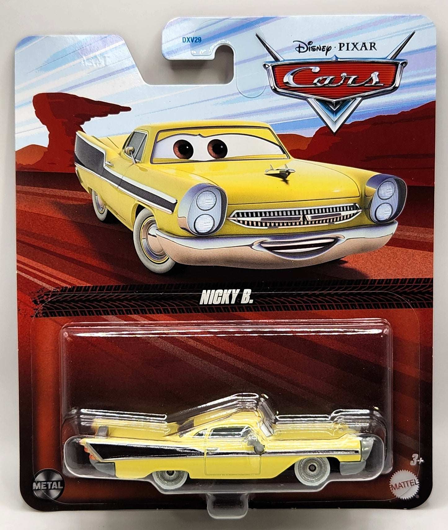 Nicky B. Mattel Disney Pixar Cars Yellow