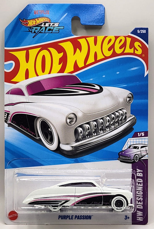 2025 Hot Wheels G Case Long Card- Purple Passion White
