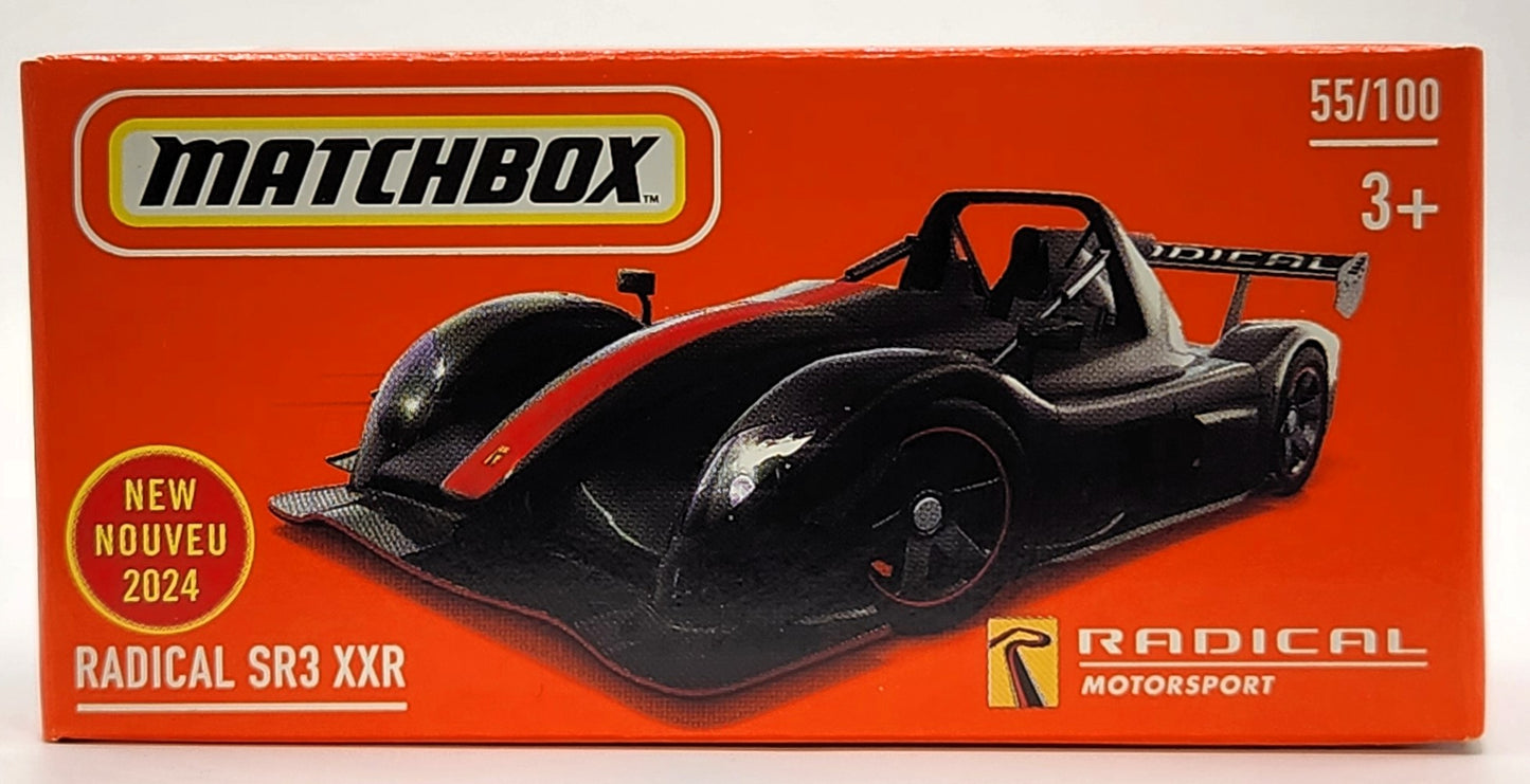 Matchbox Power Grabs Radical SR3 XXR (2024) Black Radical Motorsport Car #55/100