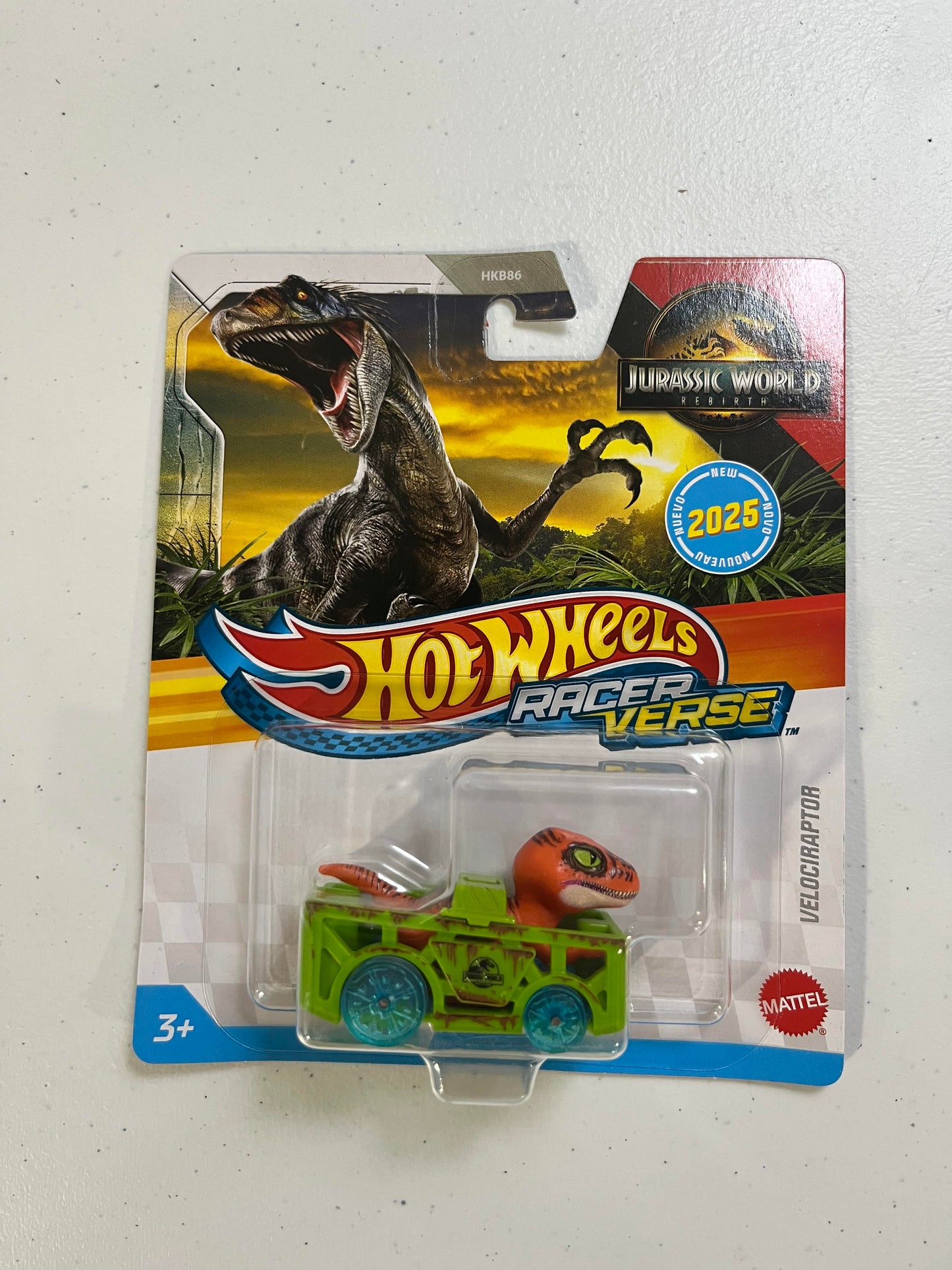 Velociraptor Hot Wheels Racer Verse Jurassic World Rebrth