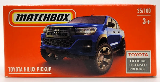 2024 Matchbox Power Grabs #35 Toyota Hilux Pickup SATURN BLUE