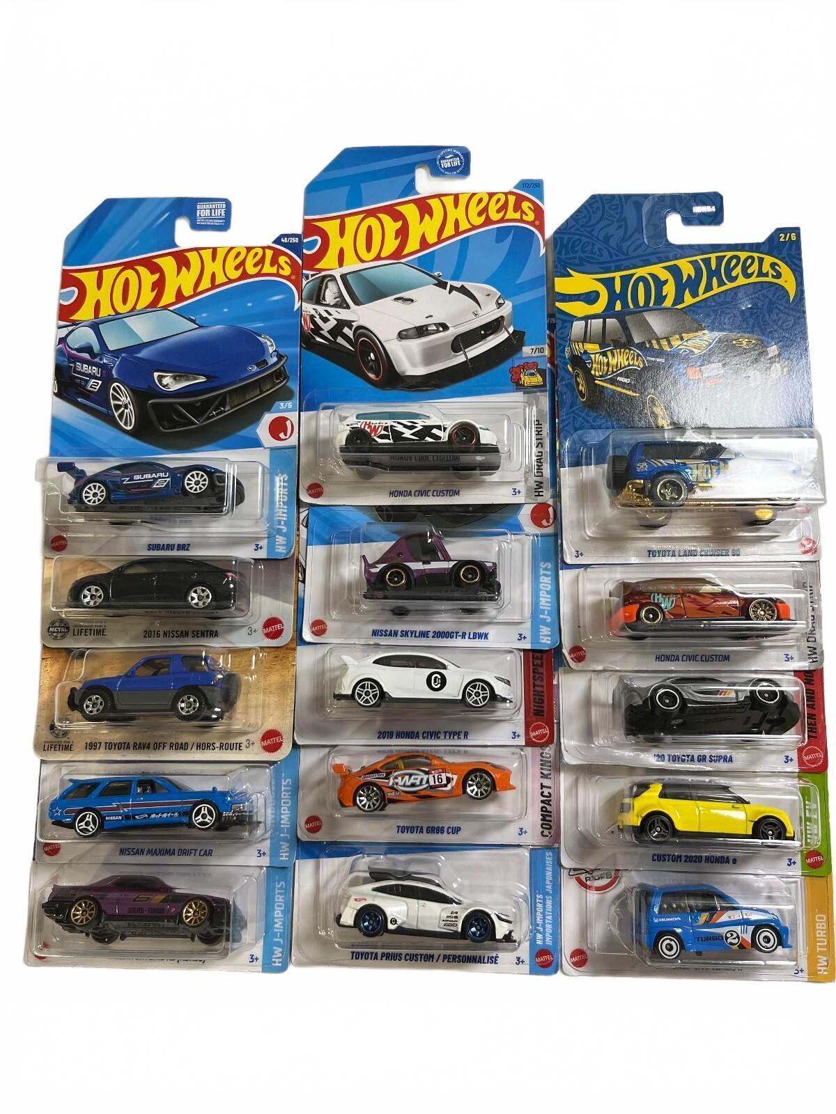 JDM Assortment Hot Wheels/Matchbox 15 Pack