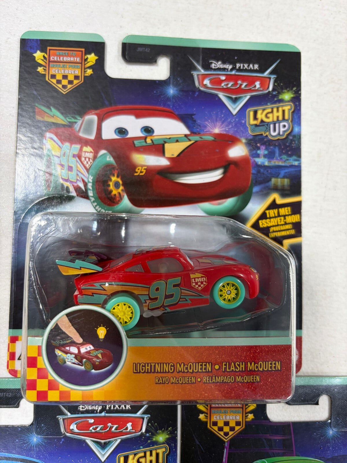 Disney Pixar Cars Light Up Cars Set - McQueen, Sally, Wingo, Snot Rod, DJ