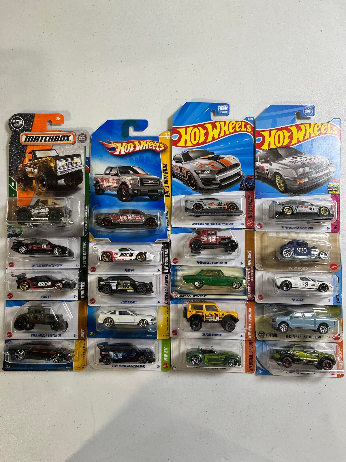 Hot Wheels & Matchbox Ford Assortment 20 Pack Cars Collection