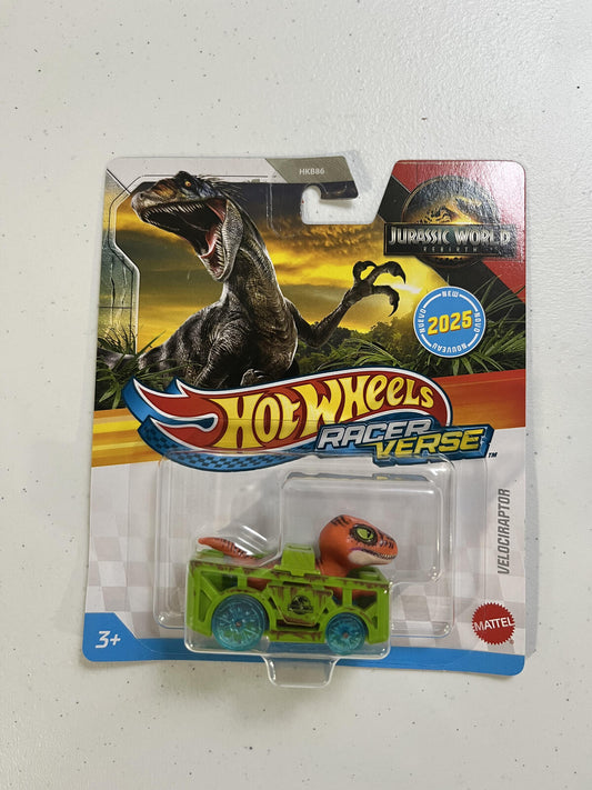 Velociraptor Hot Wheels Racer Verse Jurassic World Rebrth