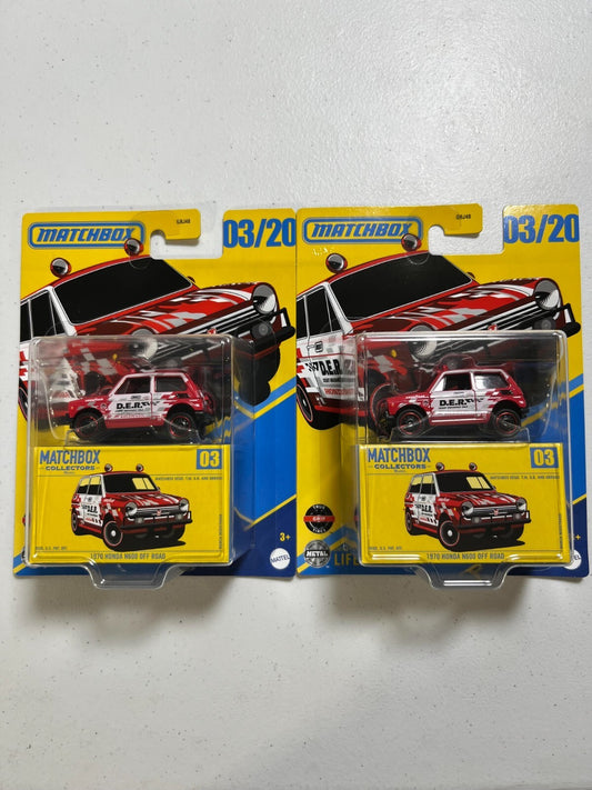 1970 Honda N600 Off Road Matchbox Collectors 2 Pack